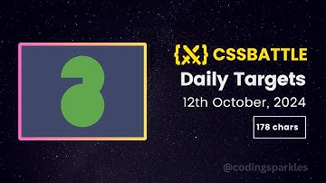 CSS Battle Daily Targets Solution | October 12, 2024 | #html #css #cssbattle