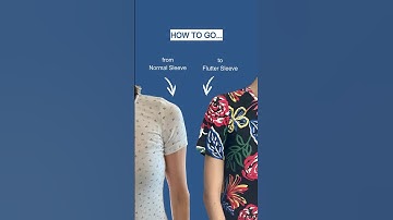 How to transform a normal sleeve in a flutter sleeve just in few minutes!