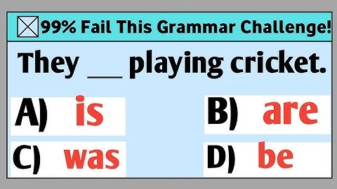 Only 1% Can Pass This Grammar Test!