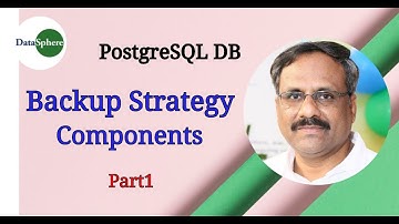 Backup Strategy Components - Part1 of 5 | PostgreSQL DB !! DataSphere | MohankumarS