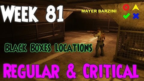 Black Boxes Locations Regular & Critical Raid Week 81 Tom Clancy