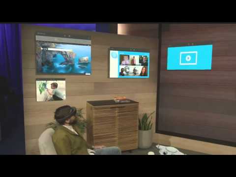 Video: Suport Hologramă Pentru Windows 10 Demos Microsoft
