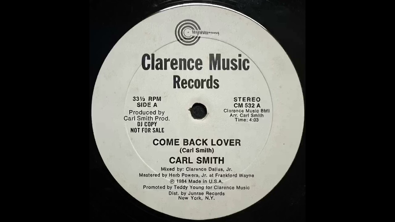 COME BACK LOVER - CARL SMITH