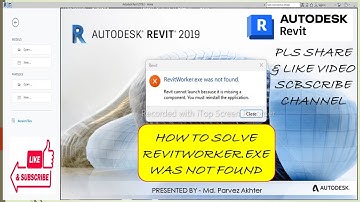 Revit Failed to start !!Revitworker.exe was not found !!how to fix Revitworker.exe!!Autodesk Revit