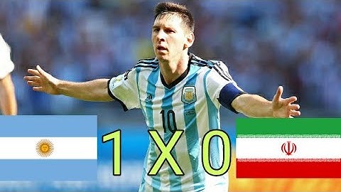 MESSI DECIDIU | ARGENTINA 1 X 0 IRÃ | MELHORES MOMENTOS | HD 21/06/2014