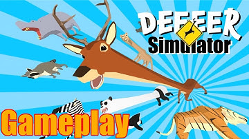 DEEEER Simulator Walkthrough Gameplay - Your Average Everyday Deer Game / PC