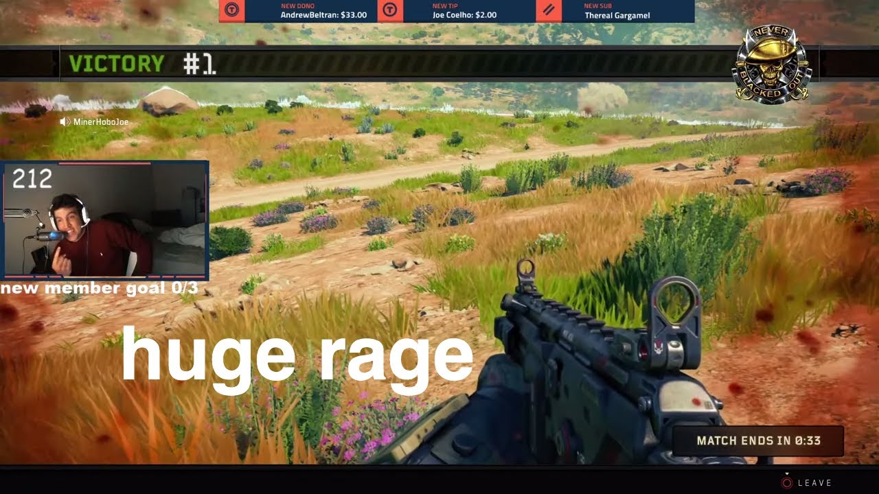 a SOCIOPATH in Blackout wants my career to end (extreme rage) 16 kills - Blackout Solos