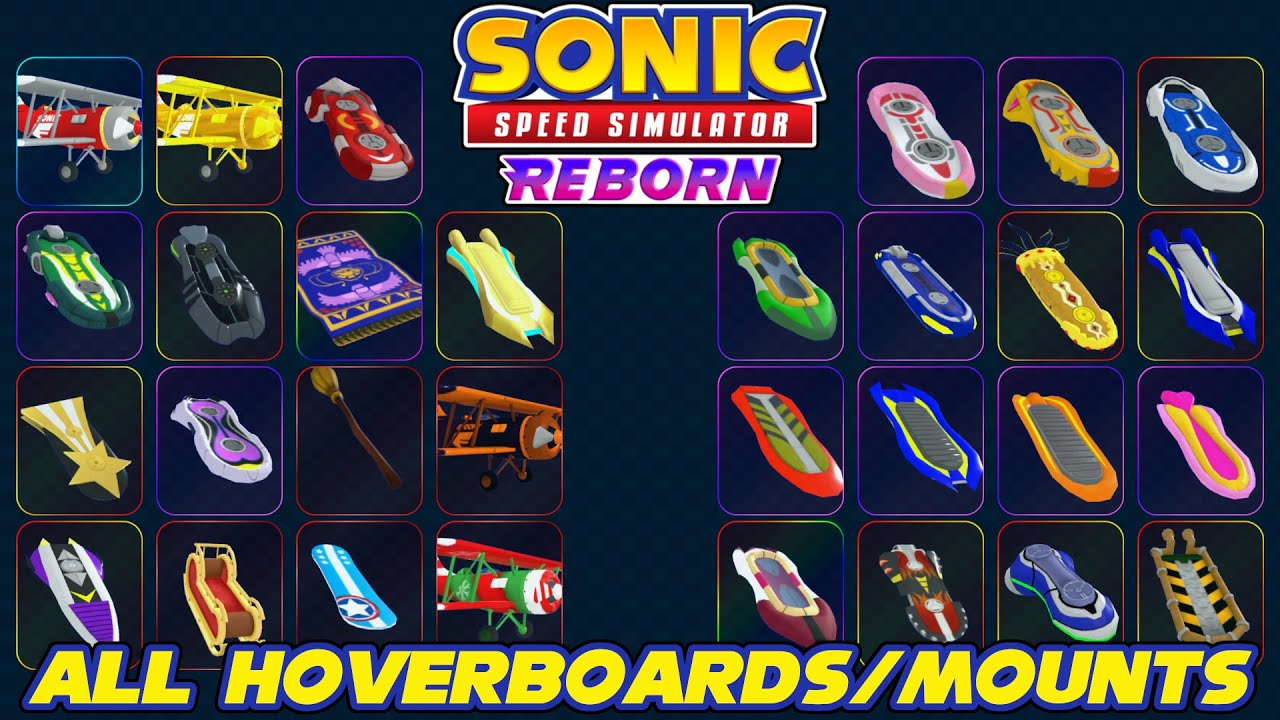 Sonic Speed Simulator Hoverboards update log and patch notes - Try