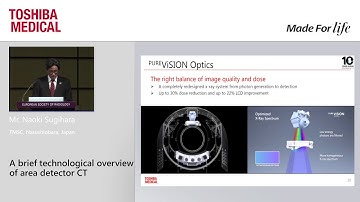 Mr. Noaki Sugihara at ECR 2017 - "A brief technological overview of area detector CT"