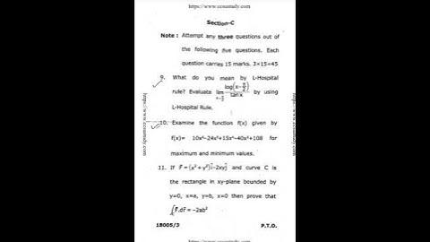 BCA( I sem)-Mathematics- I (2020) #Question paper #CCSU #cbse #Shortvideo #cbse10+2 #B.tech