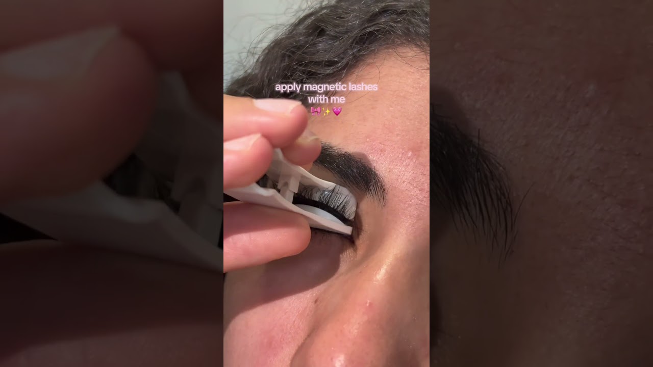 Наращивание ресниц с помощью магнитов вместе со мной 😯