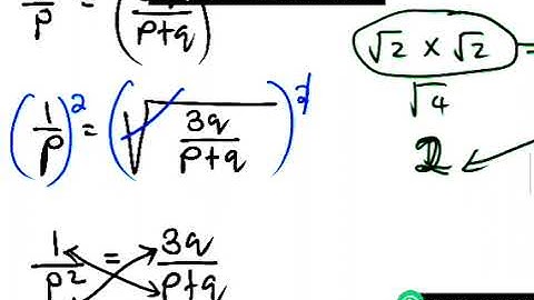 Form 3 Maths - Changing Subject of the Formula (fractional index)