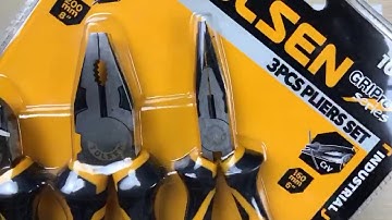 Bộ 3 kìm công nghiệp cao cấp Điện  Cắt  Nhọn Tolsen 10410  Hàng xuất khẩu Châu Âu dienmayvn