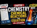 Chemical reactions and equation class 10th ncert notes and explanation 