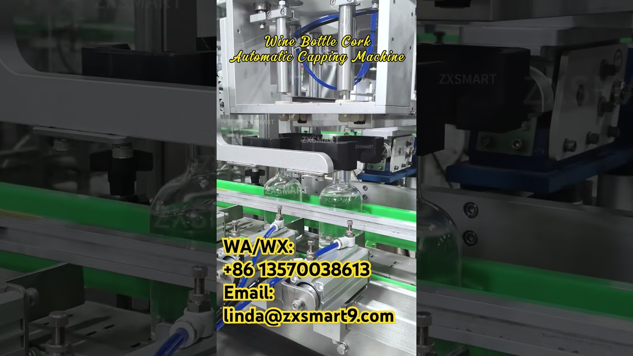 Wine Bottle Cork Automatic Capping Machine 