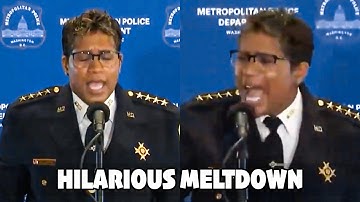 DC’s Police Chief Pamela Smith RUN OFF THE STAGE Screaming During Her Resignation Speech