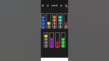 Ball sort color water puzzle level 25