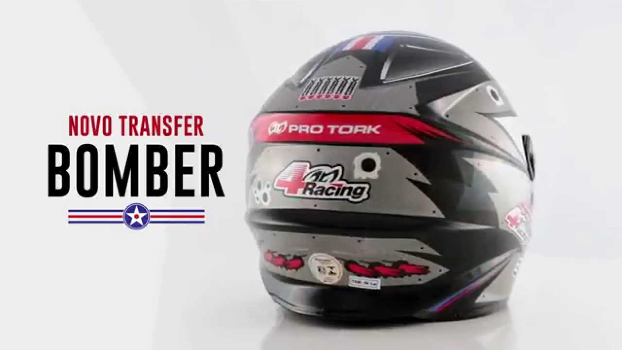 fiction somewhere touch Capacete 4 Racing Bomber - Pro Tork - YouTube