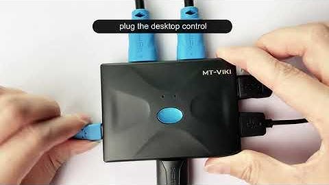 How to Work on 2 Computers by 1 Monitor: Only by 1 KVM Switcher