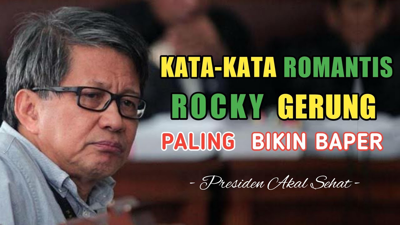 kata kata bijak Rocky Gerung Tentang Cinta dan Kerinduan #katabijak