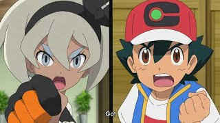 ash Mega Lucario  vs bea Gigantamax Machamp ) - Pokemon JourneysISETDM AMV's• full battle highlight