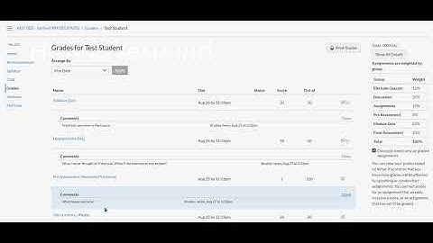 How to see instructor comments and reply in Canvas LMS
