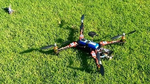 APM PIXHAWK Reptile 500 Quadcopter working Loiter and RTL (Hobbyking HKPilot)