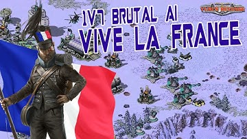 Cannon defense FTW - 1v7 Brutal AI ( Command & Conquer - Yuri