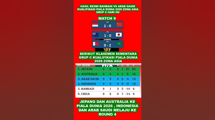 ARAB SAUDI naik ke peringkat 3 setelah menang 2 : 0 lawan BAHRAIN #hasilpialadunia2026 #pialadunia