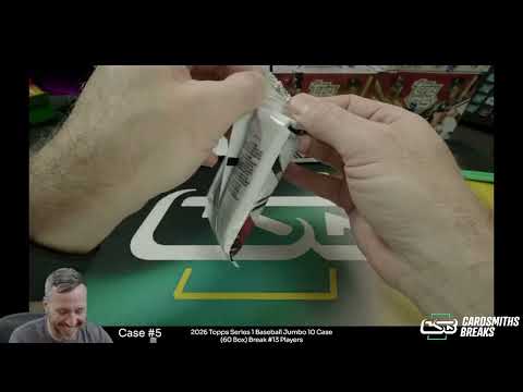 2026 Topps Series 1 Baseball Jumbo 10 Case 60 Box Break #13 Case #5