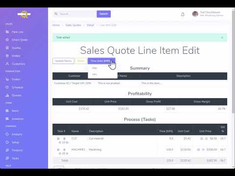 DashQ Line Item Editor