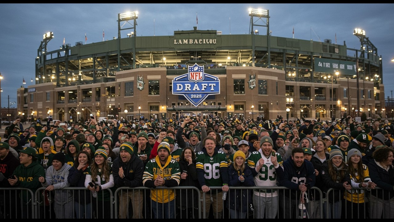 Inside the 2025 NFL Draft Experience at Lambeau Field in Green Bay🔥🏈