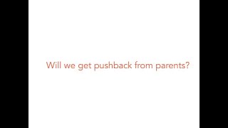 Will we get pushback from parents for delivering therapy online?