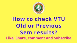How to check VTU old or previous semester results? screenshot 3