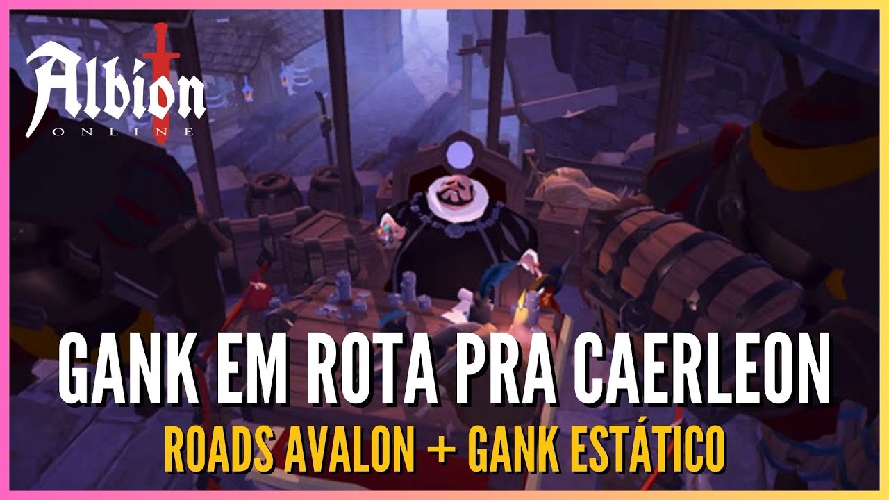 NOSSO PRIMEIRO GANK EM ROTA DE TRANSPORTE PRA CAERLEON! | ALBION ONLINE 