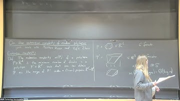 On the extension complexity of random polytopes - Lisa Sauermann