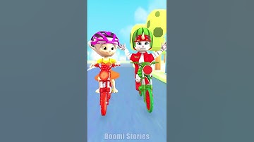 Police Tung Tung Sahur Helps Cappuccina & Boomi Cat Wear Helmet - Safety First #boomistories #memes