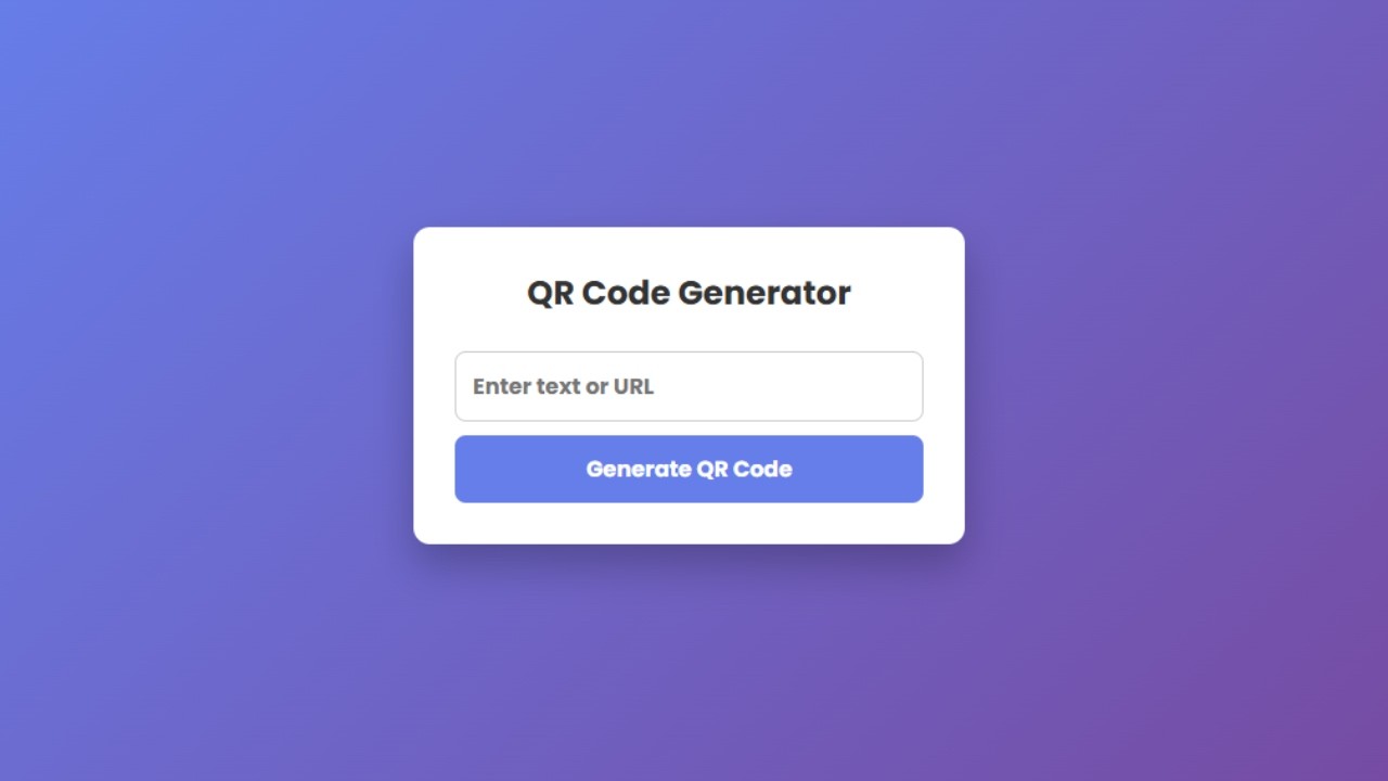 QR Code Generator Website using HTML CSS JS | Step-by-Step Tutorial ...