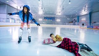 OVERNIGHT IN AN ICE SKATING RINK! WE WERE NOT ALONE!