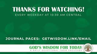 God's Wisdom For Today:  Flattery & Unfaithfulness [Proverbs 2:16-19]