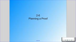 Planning a Proof