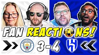 MAN CITY FANS FUMING 🤬 REACTION TO MAN CITY 3-4 AL-HILAL | FIFA CLUB WORLD CUP FAN REACTIONS