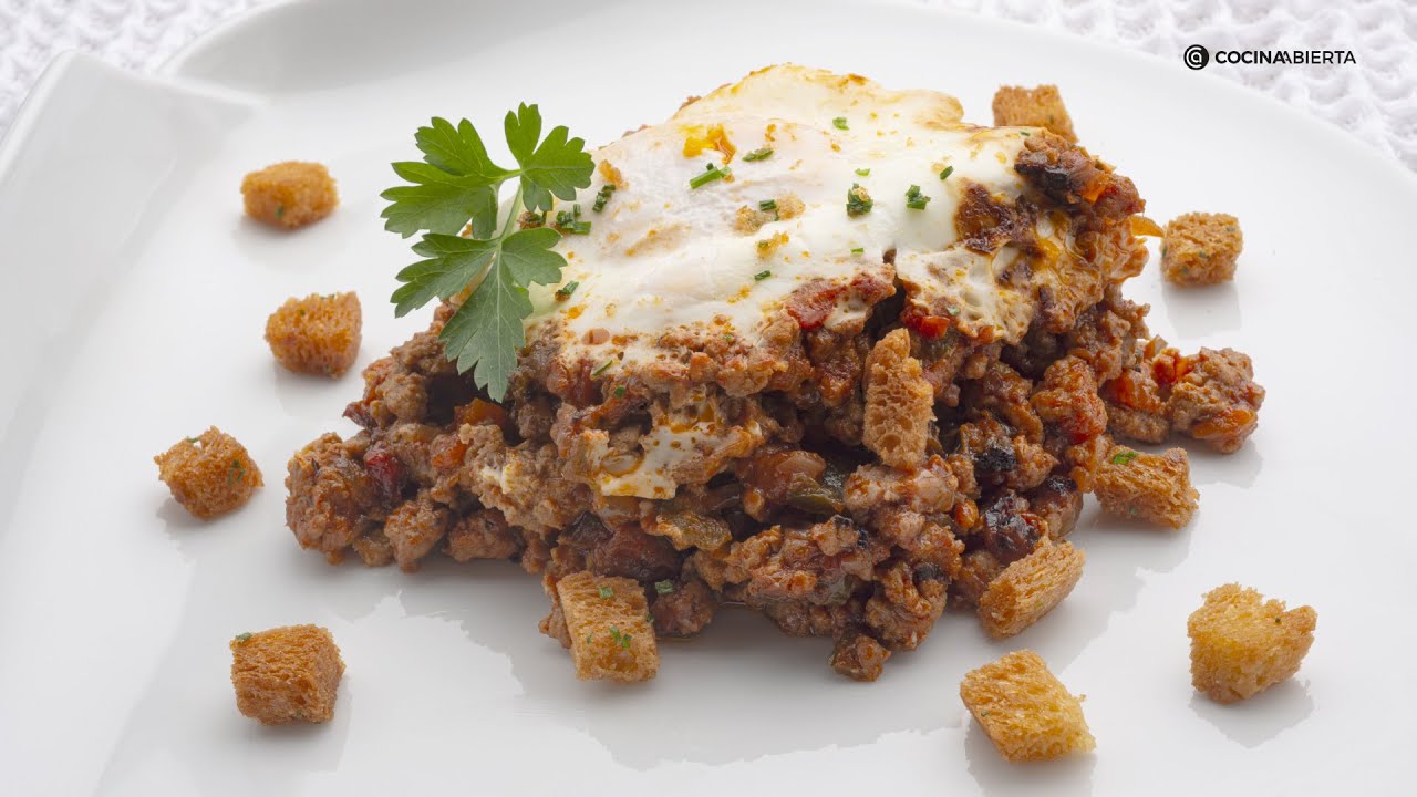 Huevos al plato con carne picada, un clásico irresistible con Arguiñano