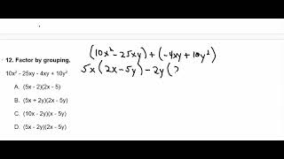 Question 12 Final Review 1033