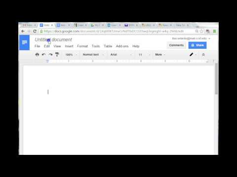 Using CCSF Gmail to Create a Document