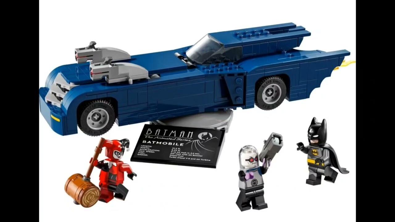 LEGO 76274 Batman:The Animated Series with the Batmobile vs. Harley Quinn and Mr. Freeze