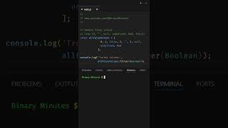 Backend Javascript - Remove Falsy Values 0, , Null, Undefined, Nan, False