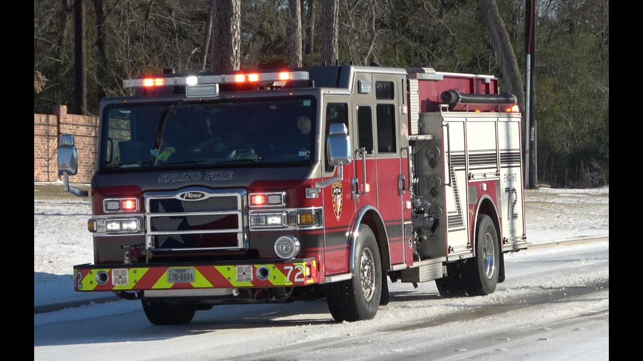 Engine 72 Engine 72 Responds to Medical Call in Snow [Spring Fire Department ...