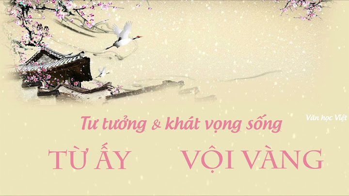 So sánh hai sóng và vội vàng