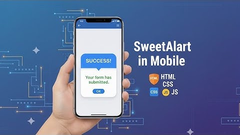 how to install sweetAlert in mobile